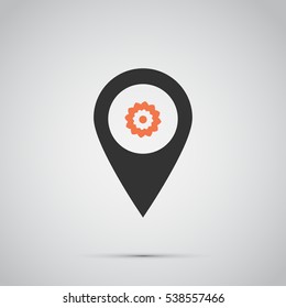 flower icon. vector illustration