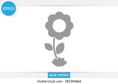Flower icon vector illustration.