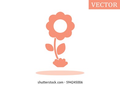 Flower icon vector illustration.