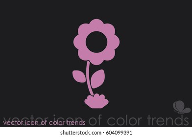 Flower icon vector illustration.