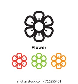 Flower icon vector illustration.