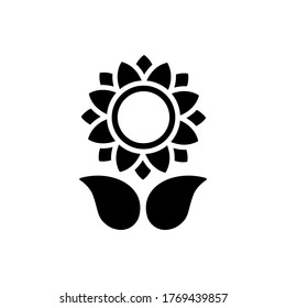 diseño de ilustración de vector de icono de flor