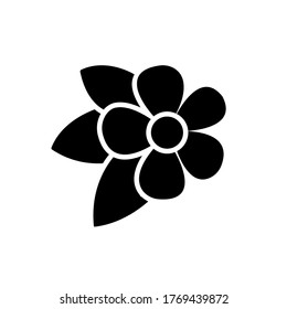 diseño de ilustración de vector de icono de flor