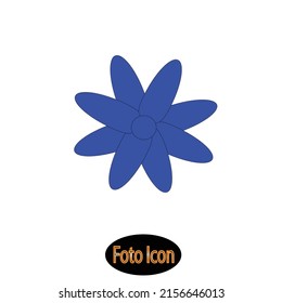 Flower icon. Vector illustration eps10