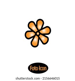 Blumensymbol. Vektorgrafik eps10