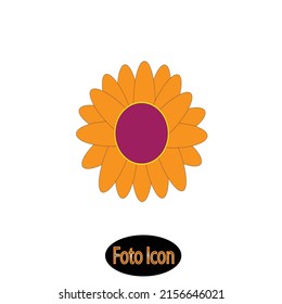 Flower icon. Vector illustration eps10