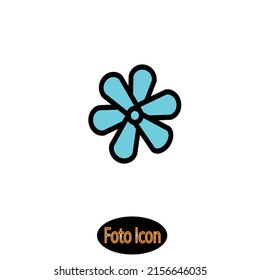 Flower icon. Vector illustration eps10