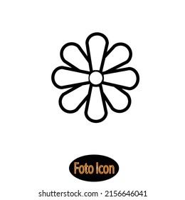 Flower icon. Vector illustration eps10