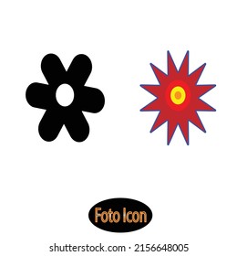 Flower icon. Vector illustration eps10