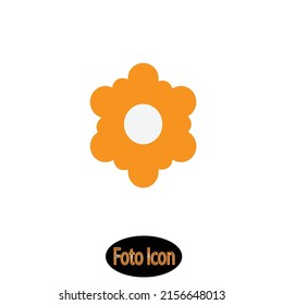 Flower icon. Vector illustration eps10