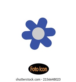 Flower icon. Vector illustration eps10