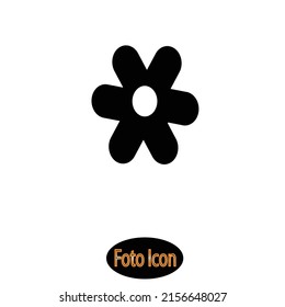 Icono de flor. Ilustración vectorial eps10