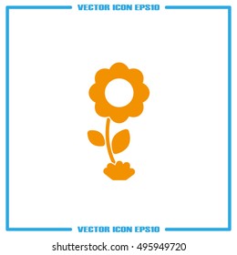 Flower icon vector illustration eps10