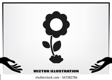 Flower icon vector illustration eps10