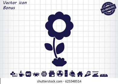 Flower icon vector illustration eps10