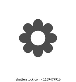 Flower Icon. Vector illustration, flat design.