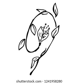 Flower icon. Vector illustration of a flower. Hand drawn flower.
