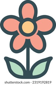Flower icon vector, illustration logo in trendy style, Vector illustration 50