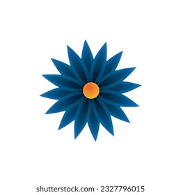 flower icon vector illustration logo design