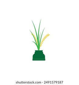 Flower icon vector illustration logo design