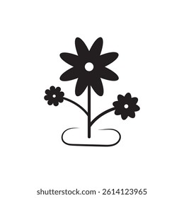 Flower  icon vector illustration logo template for many purposes. Isolated on white background.
