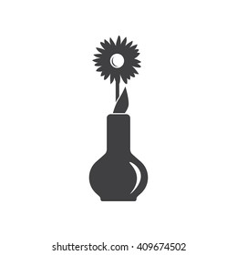 flower icon Vector Illustration on the white background.