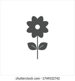 Flower Icon. Vector illustration.Vector on white background.