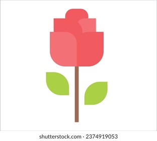 Flower icon vector illustrator floral rose cactus on white background 