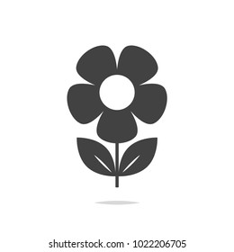 Flower icon vector isolated