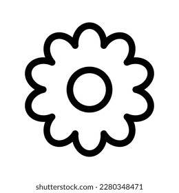 Blumensymbol. Vektorgrafik einzeln