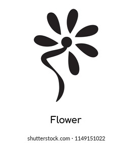 Flower icon vector isolated on white background for your web and mobile app design, Flower logo concept