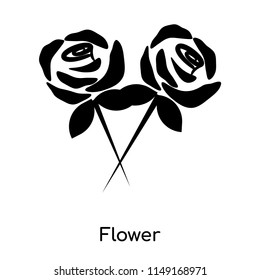 Flower icon vector isolated on white background for your web and mobile app design, Flower logo concept