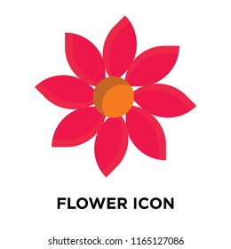 Flower icon vector isolated on white background, Flower transparent sign , nature symbols