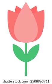 Flower icon vector isolated on white background.