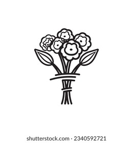 Diseño de vectores de iconos de flor