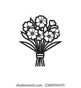 Diseño de logotipo vectorial de icono de flor