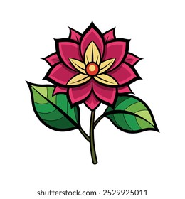Un logotipo de Vector de icono de flor. Emblema o icono para la marca de la empresa. Estilo de arte floral decorativo.