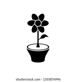 Flower icon vector. on white background. eps 10