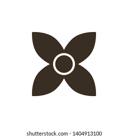 Flower icon - Vector on white background