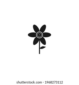 flower icon vector on a white background