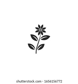 flower icon vector sign isolated for graphic and web design. flower symbol template color editable on white background.