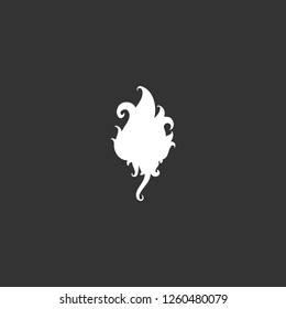 flower icon vector. flower sign on black background. flower icon for web and app