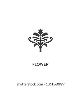 flower icon vector. flower sign on white background. flower icon for web and app