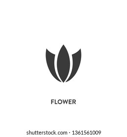 flower icon vector. flower sign on white background. flower icon for web and app