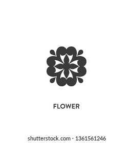 flower icon vector. flower sign on white background. flower icon for web and app