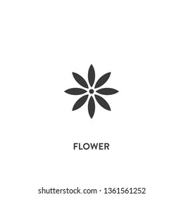flower icon vector. flower sign on white background. flower icon for web and app
