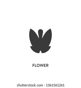 flower icon vector. flower sign on white background. flower icon for web and app