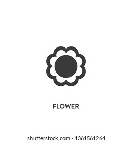 flower icon vector. flower sign on white background. flower icon for web and app