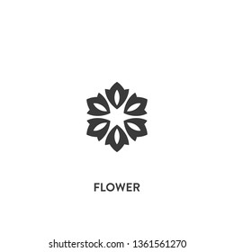 flower icon vector. flower sign on white background. flower icon for web and app