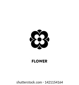 flower icon vector. flower sign on white background. flower icon for web and app
